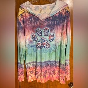 The Animal Rescue Site 3X Colorful Top